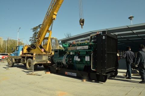 華全大型超市用柴油發電機組項目完成,發貨啦!