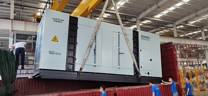 華全房地產業用靜音柴油發電機組生產完成,安裝調試